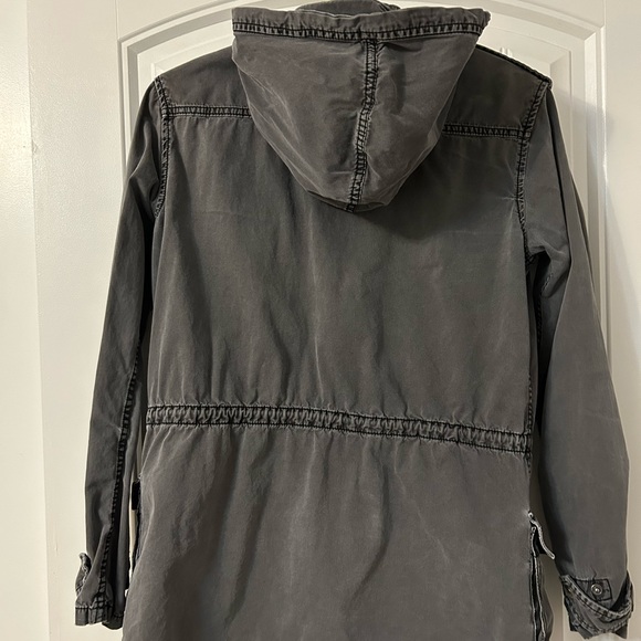 Talula Dark Grey Fall Utility Jacket - Picture 3 of 3